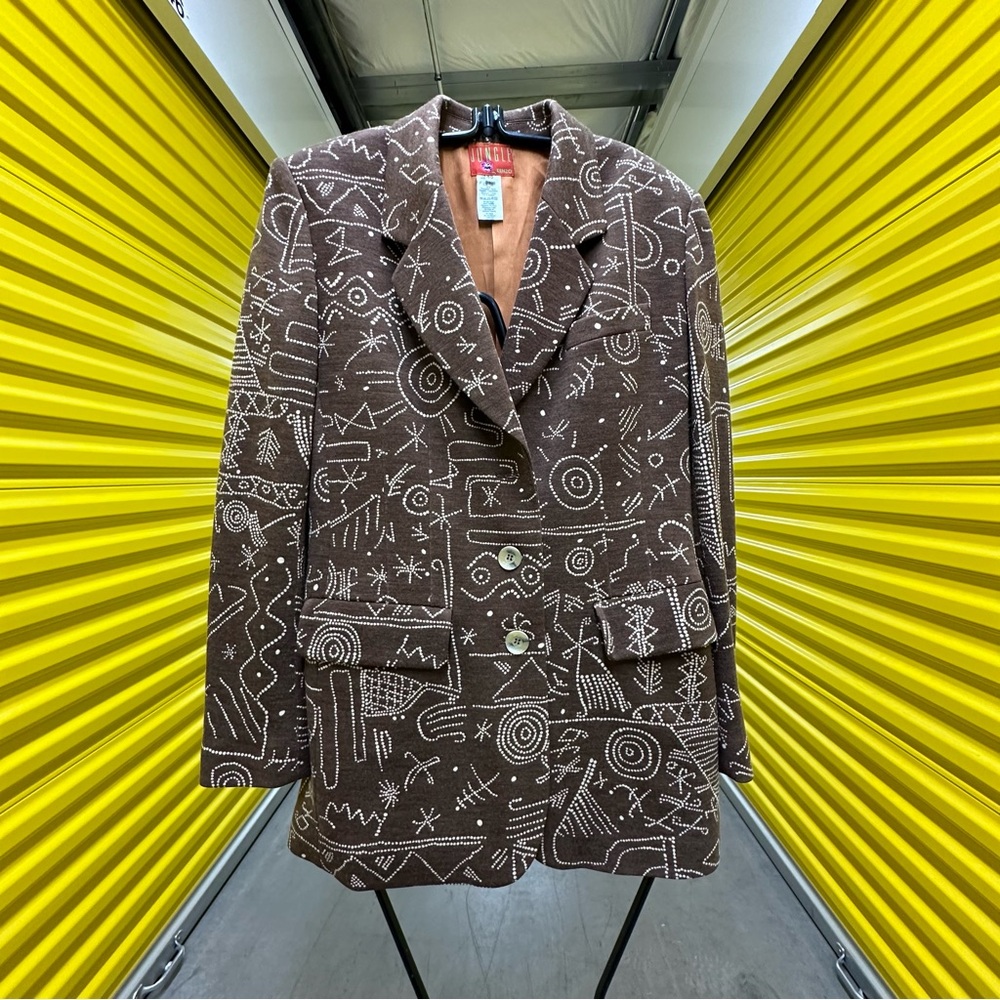 Vintage Kenzo Jungle Tribal Print Blazer